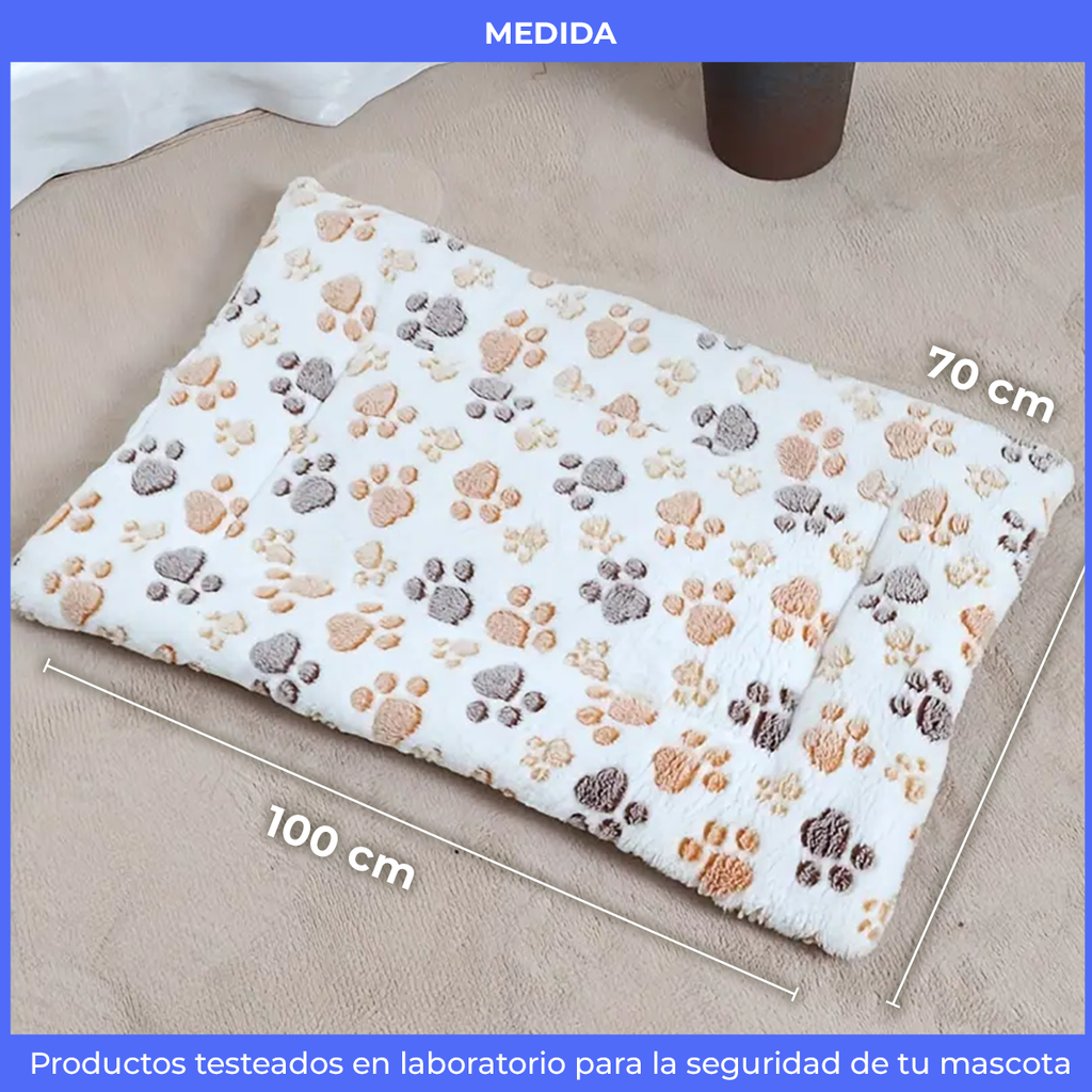 Alfombra Frazada de Polar y Corderito 70 x 100 cm