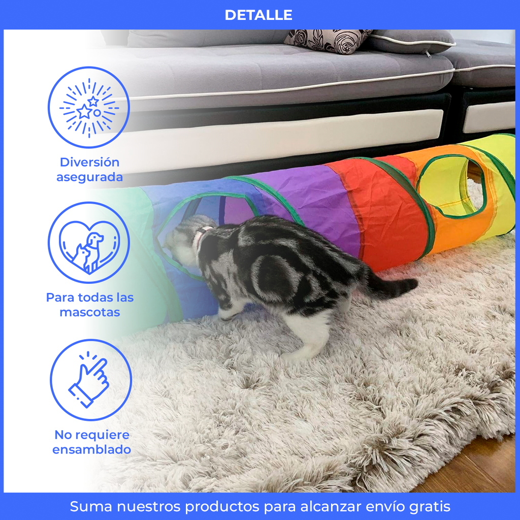 Tunel Didactico para Mascota 25x115 cm