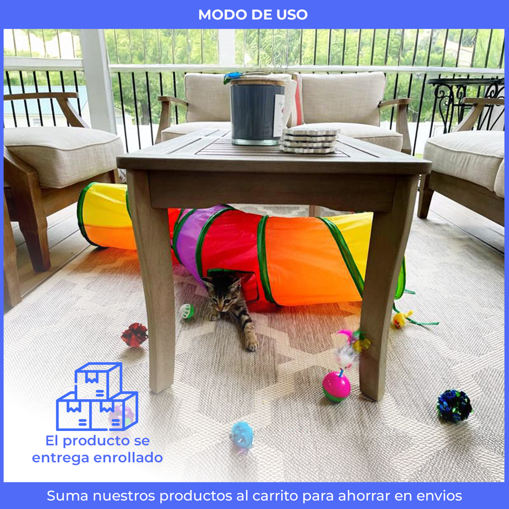 Túnel Didáctico para Mascota 25x123 cm