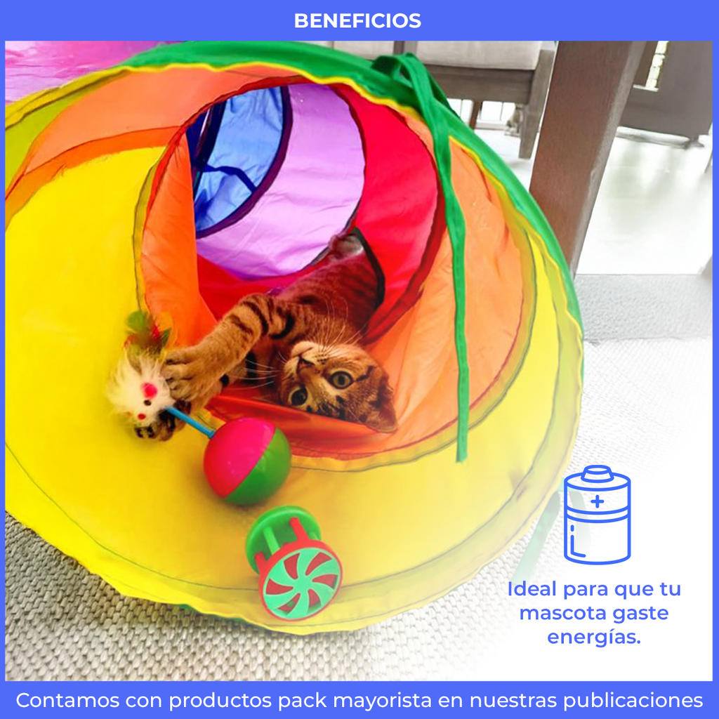 Túnel Didáctico para Mascota 25x123 cm