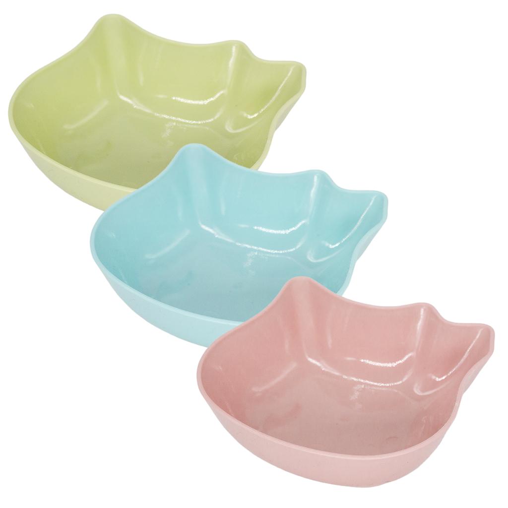 Plato Plastico con Forma de Gato 12,5x11 cm