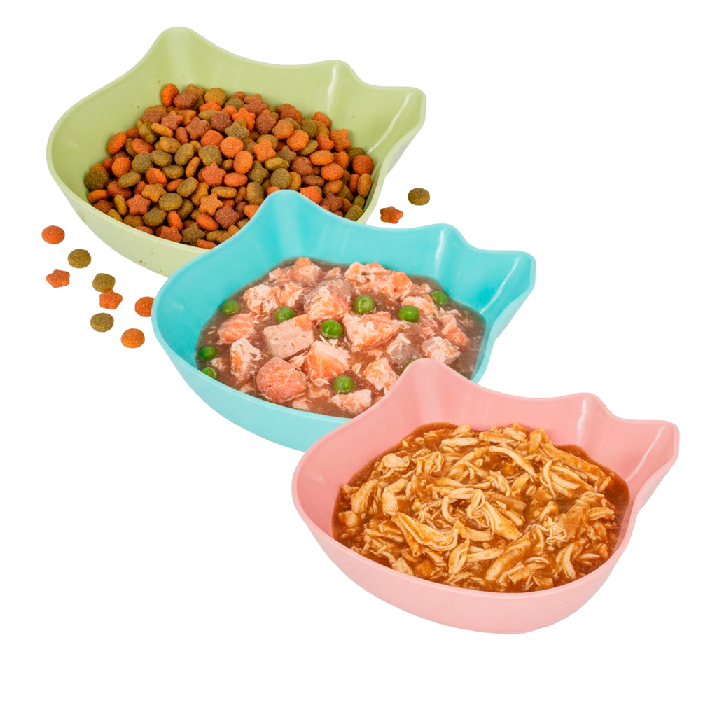 Plato Plastico con Forma de Gato 12,5x11 cm