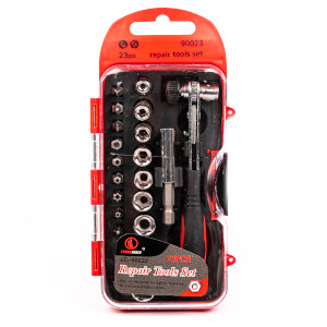 [10130RO-UY] JUEGO LLAVE TUBOS 23PCS