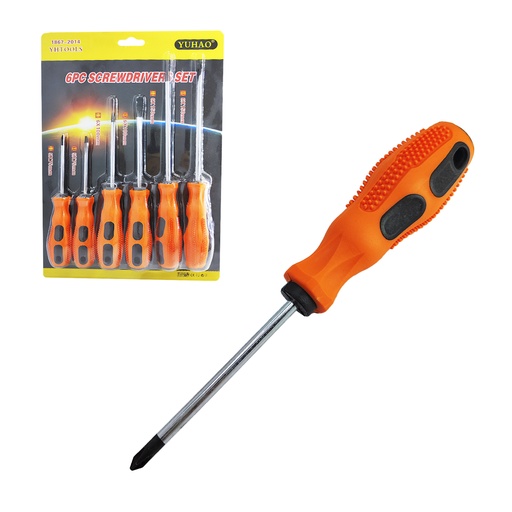 [10223RO-UY] JUEGO DESTORNILLADOR X6 PIEZAS