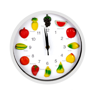 [0003 BL-UY] RELOJ PARED FRUTA 25CM